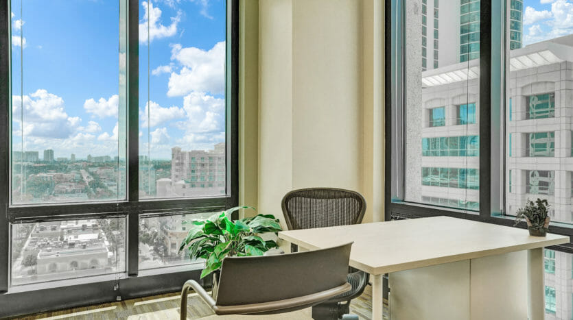 Private office with stunning view of Fort Lauderdale